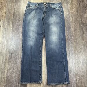 Lucky Brand Jeans Mens 34x29 Vintage‎ Straight Short Medium Wash Denim Fade